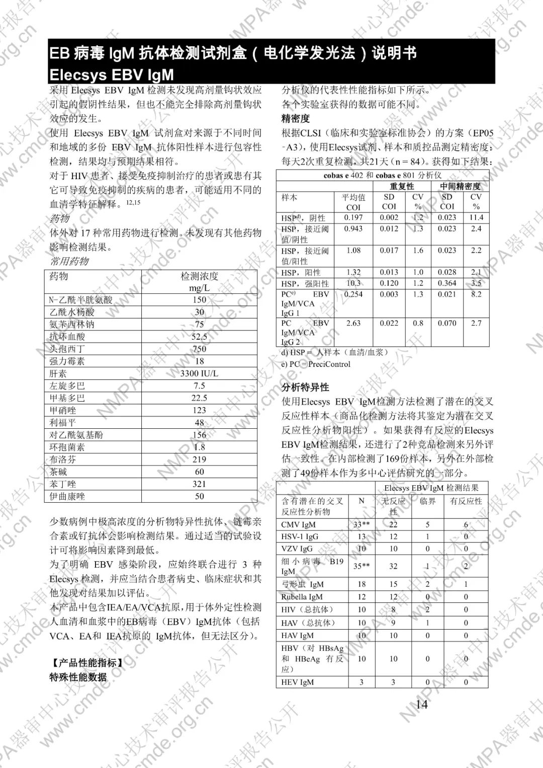 罗氏EB病毒IgM抗体检测试剂盒（电化学发光法）三类IVD新品审评报告公开(图27)