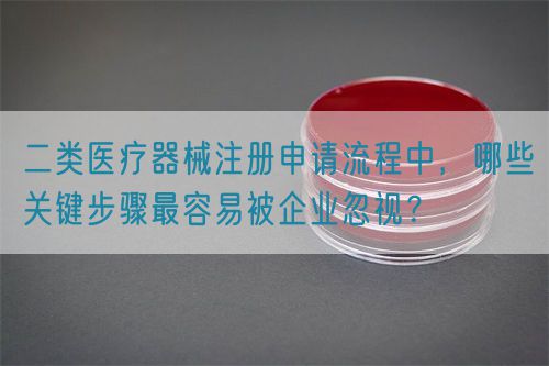 二类医疗器械注册申请流程中，哪些关键步骤最容易被企业忽视？(图1)