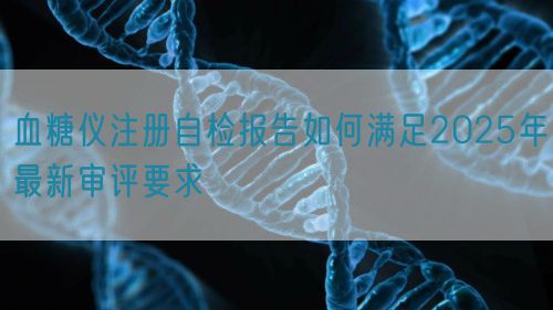 血糖仪注册自检报告如何满足2025年最新审评要求(图1)