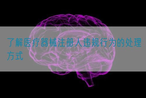 了解医疗器械注册人违规行为的处理方式(图1)