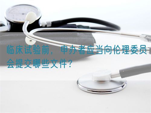 临床试验前，申办者应当向伦理委员会提交哪些文件？(图1)