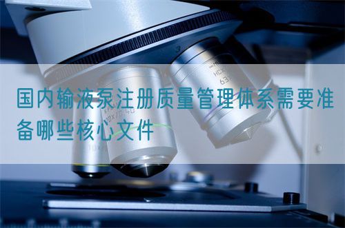 国内输液泵注册质量管理体系需要准备哪些核心文件(图1)